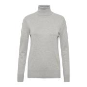 Parel Grijs Rollneck Sweater Saint Tropez , Gray , Dames