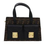 Pre-owned Canvas fendi-bags Fendi Vintage , Brown , Dames