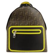 Pre-owned Canvas backpacks Fendi Vintage , Brown , Dames