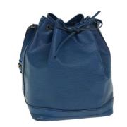 Pre-owned Leather shoulder-bags Louis Vuitton Vintage , Blue , Dames