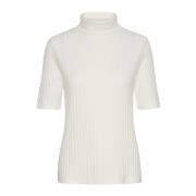 Rollneck Blouse Top Sneeuwwit My Essential Wardrobe , White , Dames