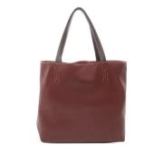 Pre-owned Leather totes Hermès Vintage , Red , Dames