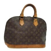 Pre-owned Canvas handbags Louis Vuitton Vintage , Brown , Dames