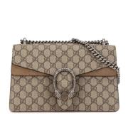 Pre-owned Fabric handbags Gucci Vintage , Beige , Dames