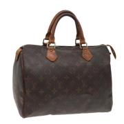 Pre-owned Canvas handbags Louis Vuitton Vintage , Brown , Dames