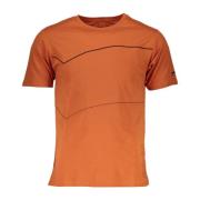 Oranje T-shirt met korte mouwen GAS , Orange , Heren