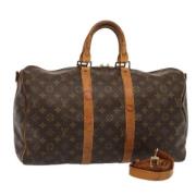 Pre-owned Canvas handbags Louis Vuitton Vintage , Brown , Dames