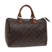 Pre-owned Canvas handbags Louis Vuitton Vintage , Brown , Dames