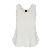 Witte Crewneck Tanktop Plain Units , White , Dames