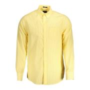 Gele Overhemd Lange Mouw Button Down Gant , Yellow , Heren