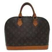 Pre-owned Canvas handbags Louis Vuitton Vintage , Brown , Dames