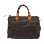 Pre-owned Canvas handbags Louis Vuitton Vintage , Brown , Dames