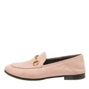 Pre-owned Leather flats Gucci Vintage , Pink , Dames