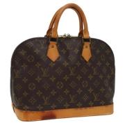 Pre-owned Canvas handbags Louis Vuitton Vintage , Brown , Dames