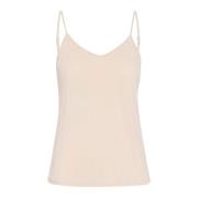 Sliptop Blouse Nude Cream , Beige , Dames