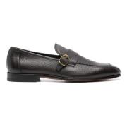 Italiaanse Leren Gesp Loafers Tom Ford , Brown , Heren