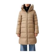 Beige Donsjas Capuchon Rits add , Beige , Dames