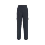 Cargo Broek met Meerdere Zakken Semicouture , Blue , Dames