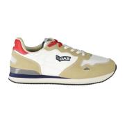 Sportieve Beige Veterschoenen Contrastzool GAS , Beige , Heren