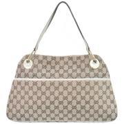 Pre-owned Canvas totes Gucci Vintage , Beige , Dames