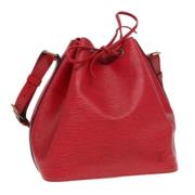 Pre-owned Leather shoulder-bags Louis Vuitton Vintage , Red , Dames