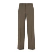 Iconische Virgin Wool Broek Fendi , Green , Heren