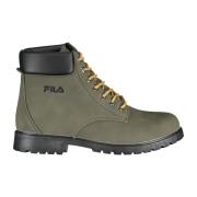 Groene Herenlaars Veters Geborduurd Fila , Green , Heren