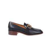 Klassieke Leren Loafer Schoenen Tod's , Black , Dames