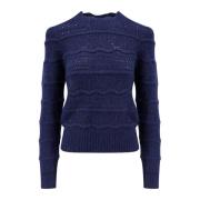 Geborduurde Alpaca Blend Trui Isabel Marant Étoile , Blue , Dames