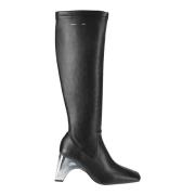 Metal Bridge Stretch Boots Coperni , Black , Dames