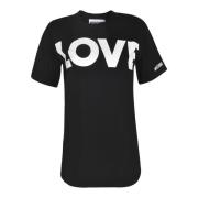 Stijlvolle T-shirts en Polos Moschino , Black , Dames