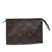 Pre-owned Canvas pouches Louis Vuitton Vintage , Brown , Dames