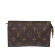 Pre-owned Canvas pouches Louis Vuitton Vintage , Brown , Dames