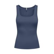 Vintage Indigo 2-Ways Fit Top Only , Blue , Dames