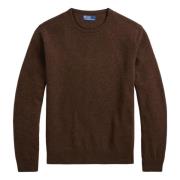 Donker Kastanje Pullover Sweater Polo Ralph Lauren , Brown , Heren