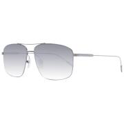 Gunmetal Aviator Zonnebril met Gradiënt Lenzen Ermenegildo Zegna , Gra...