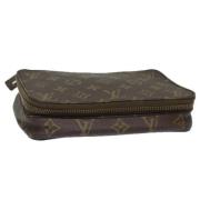 Pre-owned Canvas pouches Louis Vuitton Vintage , Brown , Dames