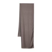 Silk-Wool Blend Jacquard Scarf Givenchy , Brown , Dames