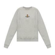 Sweatshirt met logo Vivienne Westwood , Gray , Dames