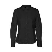 Aansluitende Shirt Zwart Freewear Vero Moda , Black , Dames