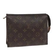 Pre-owned Canvas pouches Louis Vuitton Vintage , Brown , Dames