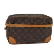 Pre-owned Canvas clutches Louis Vuitton Vintage , Brown , Dames