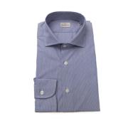 Franse Kraag Shirt - Medium Fit Bagutta , Blue , Heren