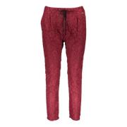 Rode Katoenen Jeansbroek, Klassieke Pasvorm Liu Jo , Red , Dames