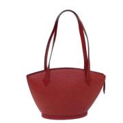 Pre-owned Leather shoulder-bags Louis Vuitton Vintage , Red , Dames