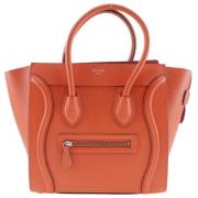 Pre-owned Leather handbags Celine Vintage , Orange , Dames