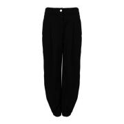 Elegante Hoge Taille Broek Liu Jo , Black , Dames