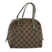 Pre-owned Canvas handbags Gucci Vintage , Beige , Dames