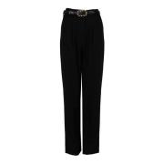 Elegante Hoge Taille Broek Liu Jo , Black , Dames