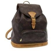 Pre-owned Canvas backpacks Louis Vuitton Vintage , Brown , Dames